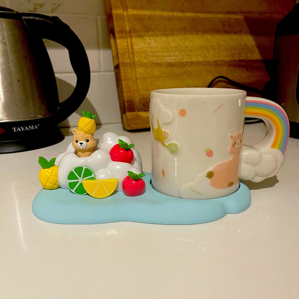 Limited Edition! Rainbow mug with stand